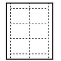 Popular Classic Horizontal Paper Name Badge Insert - 4 Color Process(4"x3")